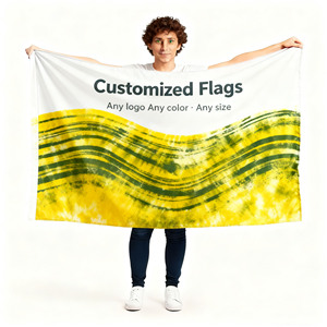 Promotional 3x5ft Custom-made Advertising Flags Digital Printing for Hanging Decoration Election Parades Demonstrations Banners