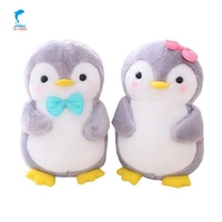 Peluche pingouin en peluche, jouets doux pour bébés, jouets personnalisés fabriqués sur mesure pour jouer et danser