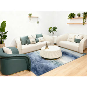 Elegante colección de sofás beige y tapizados, asientos contemporáneos para sala de estar con elegante juego de asientos seccionales - Product Image 1