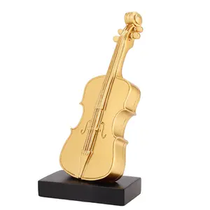 Ustom-figurita de Violín de resina, artículo de decoración para tienda de artículos de regalo