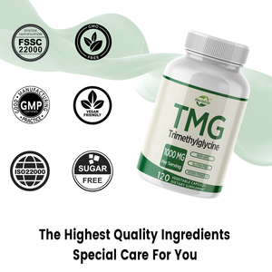 Complément de Bétaïne Triméthylglycine Anhydre (TMG) HACCP OEM ODM, Capsules TMG pour Soutenir la Santé Cardiaque et Hépatique - Product Image 4