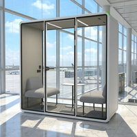 Cabine de bureau partagée insonorisée, maison modulaire, mini-maison, cabine intérieure, espace de travail, salle de réunion acoustique