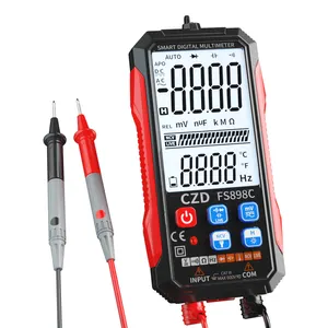 Reading Clearly 2.9" Backlit LCD Screen Power By 200mA Capacity Rechargeable Battery Auto Ranging Digital Multimeter