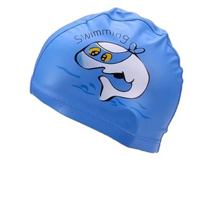 <span class=keywords><strong>Bonnet</strong></span> <span class=keywords><strong>de</strong></span> <span class=keywords><strong>bain</strong></span> imperméable en tissu PU pour enfants, filles et garçons, motif dessin animé, extra-large, enveloppant la tête, pour adolescents apprenant la natation - Product Image 5
