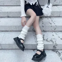 Marque chinoise Lolita Punk jambières cheville plus chaud longues chaussettes genou haute tricoté pied couverture cheville guêtres femmes vêtements d'hiver