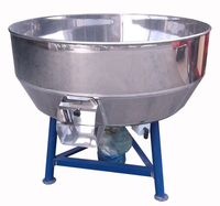 Nouveau mélangeur automatique industriel de poudre de particules pour l'alimentation animale, végétale et agricole, en acier inoxydable à bouche plate
