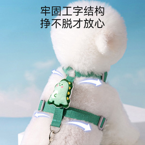 Small <b>dog</b> <b>leash</b>, harness, vest-style <b>leash</b> for Teddy <b>dogs</b> and Bichon Frises. - Product Image 3