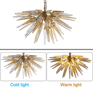 <span class=keywords><strong>Lampadario</strong></span> a Sospensione Moderno in Metallo Stile Nordico, Luce Sferica Sputnik, Risparmio Energetico, Fascio a 360°, 8000-10000 - Product Image 4