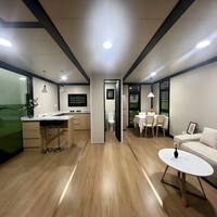 Maisons conteneurs pliables et extensibles, maisons préfabriquées modernes modulaires portables extensibles pour villas de vacances à la plage, cabanes résidentielles