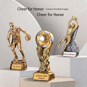 Trophées personnalisés en résine pour football et basketball, récompense sifflet <span class=keywords><strong>d</strong></span>'<span class=keywords><strong>or</strong></span> pour rencontres sportives, champion de compétition, joueur exceptionnel - Product Image 1