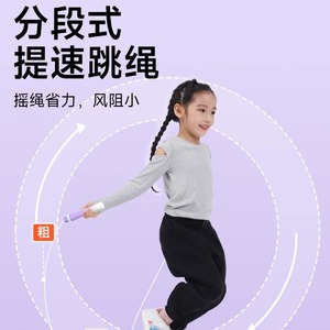 Cuerda para saltar para niños, equipo de entrenamiento unisex de material ABS ligero con colores degradados - Product Image 4