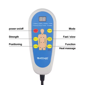 Masajeador vibratorio con calefacción eléctrica S118, almohadilla para silla, masajeador de espalda con calor, masaje de aire de mano - Product Image 2