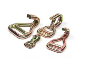 خطاف مزدوج على شكل حرف J احترافي مقاس 2 بوصة (50 مم) بحمولة 5000 كجم، مطلي بالزنك الأصفر مع مثبت، تشطيب عادي للاستخدام في صناعة السيارات - Product Image 2