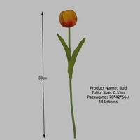 Susunan Bunga Tulip Buatan Tangan Mewah Berkualitas Tinggi Fanhua Huijin untuk Dekorasi Ruang Tamu, Buket Bunga Kering