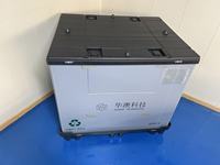 Caisses de rangement pliables réutilisables personnalisables 1200*1000*1050 mm, boîte à palettes en plastique adaptée à la logistique et à l'entreposage