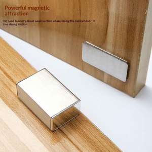 <span class=keywords><strong>Dispositif</strong></span> <span class=keywords><strong>de</strong></span> <span class=keywords><strong>fermeture</strong></span> <span class=keywords><strong>de</strong></span> <span class=keywords><strong>porte</strong></span> d'armoire invisible, ultra-fin, magnétique puissant, en acier inoxydable, moderne et simple, sans perçage - Product Image 3
