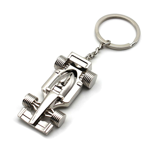 3D Metal Auto Automobile Racing Car Keychain Keyring