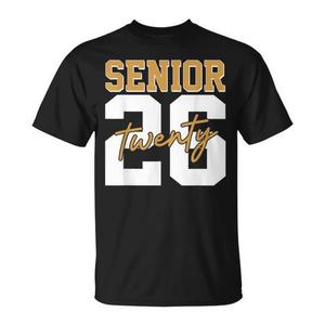 T-shirt da laurea Senior 2026, design retrò da donna, classe del 2026 - Product Image 1