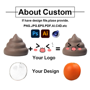 Logotipo personalizado Squeeze Poo en forma de bola de estrés Pu espuma <span class=keywords><strong>caca</strong></span> bola Antiestrés con logotipo personalizado juguete blando - Product Image 4