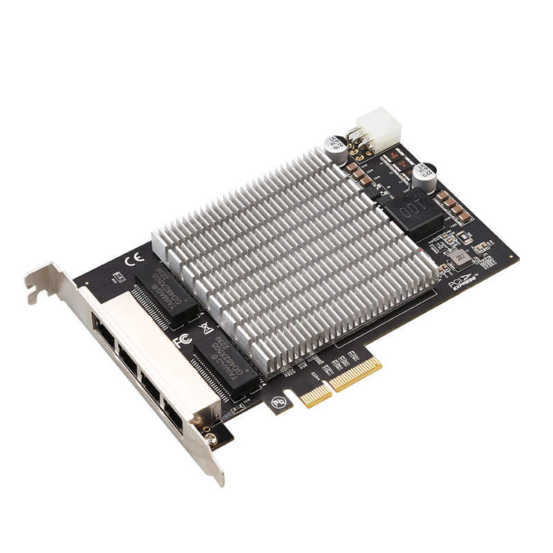 PCI Express Vision Frame X4 Gigabit Quad Copper Port PoE Frame Grabber  Card Industrial Intel/I226 GigE Visio Server Stock