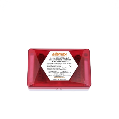 Alfamax Addressable Sounder Control Module for Audible Visual Warning Device 24V DC Programmable Siren Trigger EN54 Certified