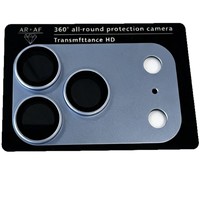 Protection d'objectif d'appareil photo pour iPhone 18 Pro Max avec armure métallique intégrée et verre trempé à revêtement antireflet AR