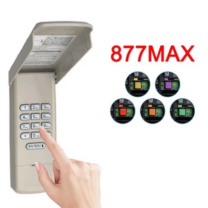 877max an ninh cửa nhà để xe mở bàn phím không dây tương thích với <span class=keywords><strong>chamberlain</strong></span> thợ mở cửa kể từ khi 1993 315/390 MHz - Product Image 2