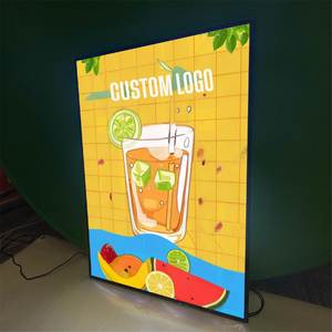 Custom Design Aluminum Rectangle Decorative Hanging Outdoor <b>Light</b> Box Poster Led Illuminated Frames - Product Image 1