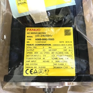 A06B-0062-B503 Accessoires du système de machine FANUC Moteur AC d'origine neuf avec garantie d'un an - Product Image 1