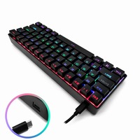 Clavier mécanique de jeu RGB 60%, vente en gros, usine OEM
