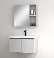<strong>Best</strong> <strong>Selling</strong> of SPC Material <strong>Luxury</strong> <strong>Bathroom</strong> with LED Mirror Vanity Modern Style <strong>Bathroom</strong> Cabinets for Sale Wall Cabinet