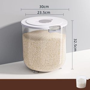 25kg Large Capacity Airtight Insect-Proof Eco-Friendly Durable Kitchen Rice Storage <b>Container</b> with PP+PET Material - Product Image 4