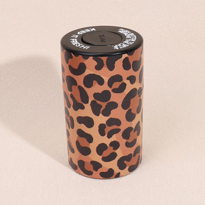 Bulk Buy Leopard Print Cylinder <b>Plastic</b> Jar with Children Resistant Top Seal Lid Herb Tobacco Smell Proof Storage Packaging - Product Image 1