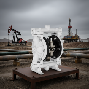 Bomba Neumática de Transferencia para Campos Petroleros, Cuerpo de Polipropileno de 1/2 Pulgada, 2.5 GPM, 80 PSI, de Doble Diafragma, Accionada por Aire - Product Image 2