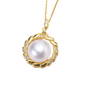 จี้สร้อยคอเงินแท้ S925 สำหรับงาน DIY พร้อมลูกปัดขนาด 10-11 มม. ถาดเปล่าลายเรียบง่าย อุปกรณ์ตกแต่งมุก 30245 - Product Image 3