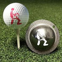 Nouveau design de marqueur de balle de Golf, pochoir, outil personnalisé, amusant pour adulte, marqueur de balle de Golf, outil de dessin d'alignement