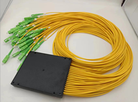 Répartiteur PLC en cassette FTTH 1x64 avec connecteur SC/APC, boîtier ABS, coupleur fibre optique monomode prenant en charge POE TCP GSM/GPRS