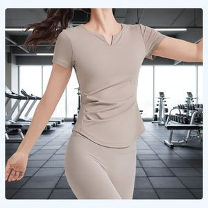 Top Deportivo Corto de Yoga para Mujer, Ajustado, Arrugado, Personalizado, con Copa Integrada - Product Image 2