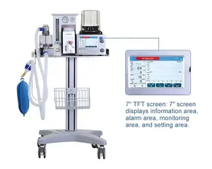 EUR PET הנמכר ביותר מכשיר אוורור רפואי וטרינרי מכשירי הרדמה מכונת הרדמה