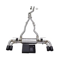 Système d'échappement Catback DZ Valvetronic pour McLaren 720s en alliage de titane 1,5 mm poli miroir 2 entrées Garantie de 3 ans