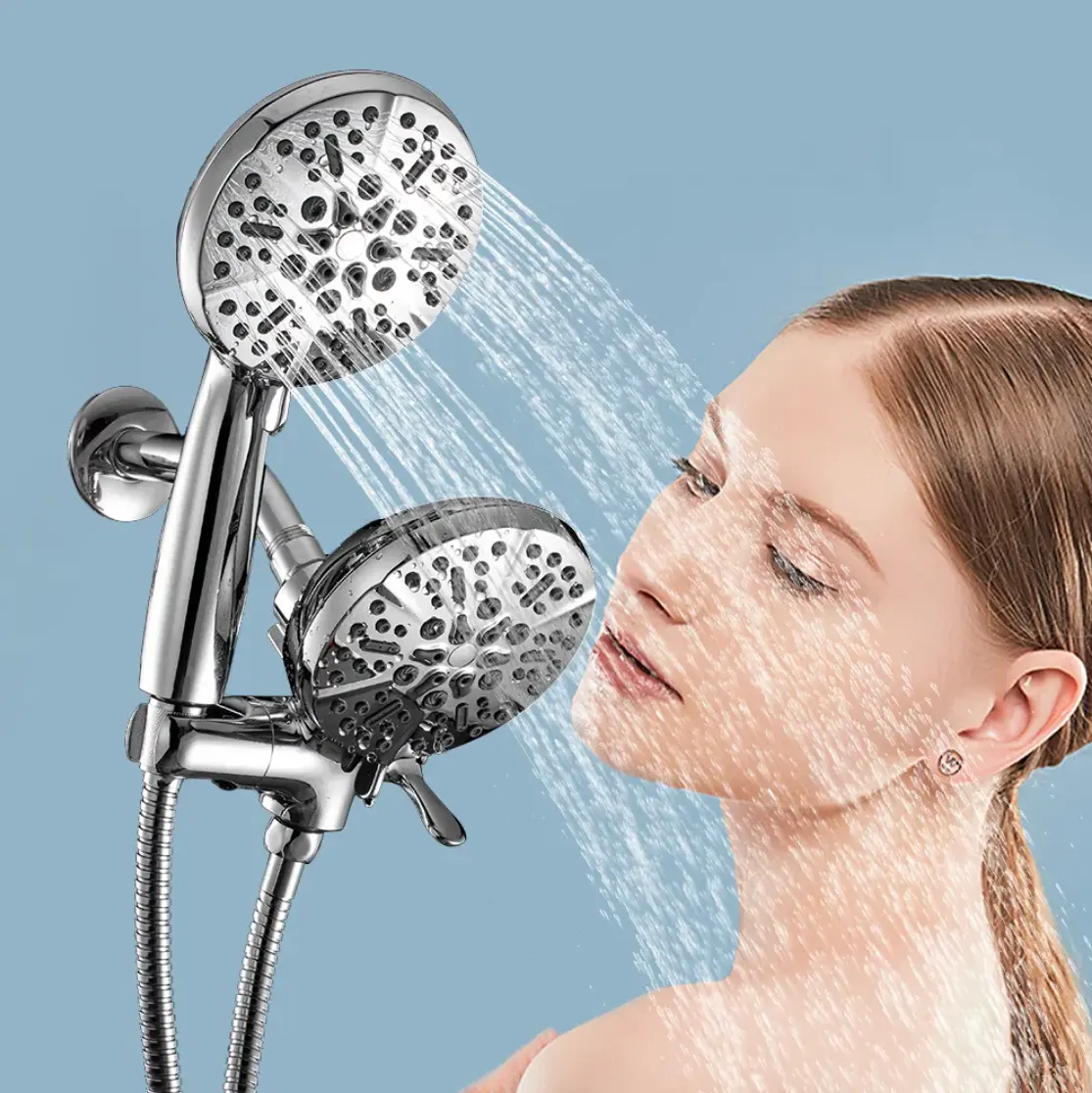 Hand Shower Sprayer Combo With Shower Hose, Holder Bracket ABS shower