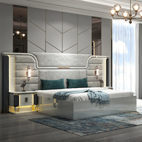 Ensemble complet de meubles de chambre à coucher, lits doubles, ensembles de meubles de chambre à coucher en bois, lit king size, meubles de chambre à coucher modernes et luxueux