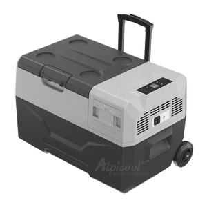 Réfrigérateur portable pour camping-car ECX30, petit compresseur 12V DC, commande par application, alimentation solaire, avec roues et poignée de traction, réfrigérateurs de voiture - Product Image 1