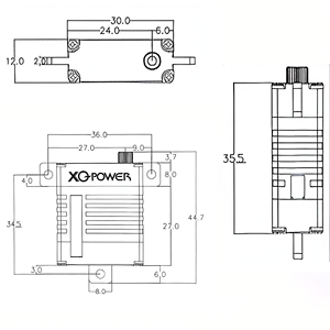 Servo RC Digital Super Torque 20KG Sin Núcleo de Tamaño Mediano, Motor de Servo para Cola de Helicóptero RC 2221F para Uso en Exteriores, <span class=keywords><strong>Nivel</strong></span> <span class=keywords><strong>Principiante</strong></span> - Product Image 3