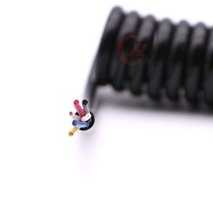 PVC <span class=keywords><strong>2</strong></span> / <span class=keywords><strong>3</strong></span> / 4 / 5 / 6 / 7 Lõi Đa Lõi Xoắn Ốc Cáp Lò Xo - Product Image 3