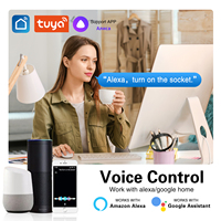 UBARO WiFi Interruptor Táctil Inteligente de 1 Canal, Enchufe de Pared Universal, Control Remoto por App Tuya Smart Life, Control por Voz