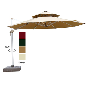 Sombrilla de Aluminio de Alta Calidad para Exteriores, Playa, Jardín y Patio, con Base, Gran Tamaño, Mejor Oferta 2023 - Product Image 3