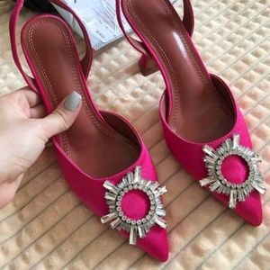 Zapatos De Mujer Elegante Dropshipping Luxury Rhinestone Kitten Slingback Sandals <b>Shoes</b> Women Heel for Ladies - Product Image 6