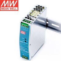MeanWell EDR-75-24 75W sakelar catu daya 24V 3,2a 24V 48V rel DIN untuk sistem kontrol industri sakelar catu daya