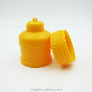 Sans BPA Portable 100ml <span class=keywords><strong>Logo</strong></span> personnalisé autocollant étiquette prétravail protéine conteneur supplément protéine poudre entonnoir avec porte-clés - Product Image 5